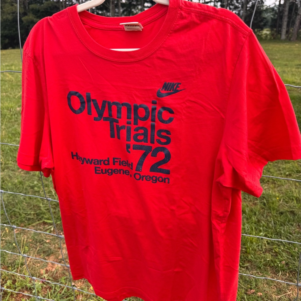 Vintage Nike Red Olympic Trials T-Shirt Size XXL